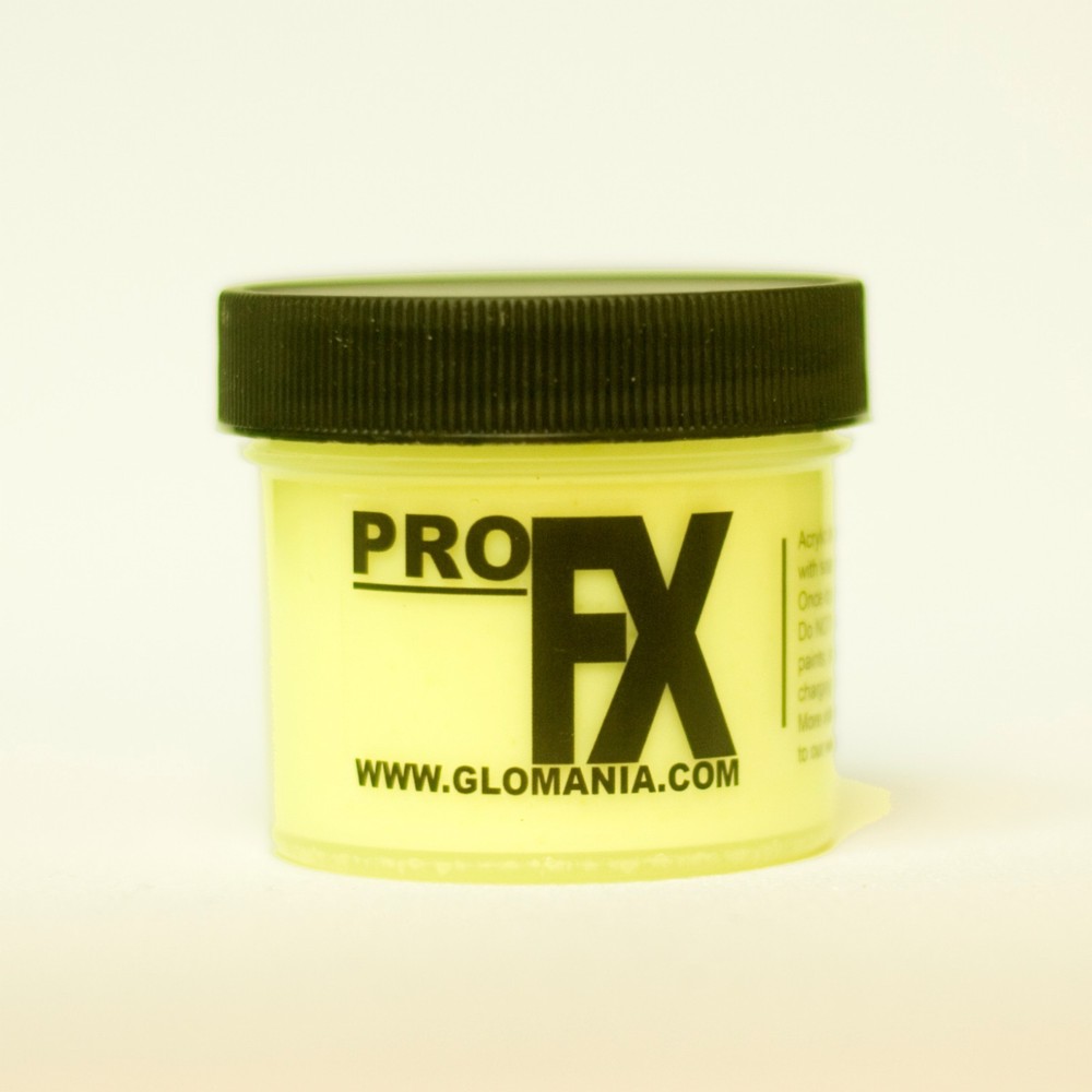 CHARTREUSE GLOW in the DARK Daytime Visible & UV Reactive Paint 1oz-2oz