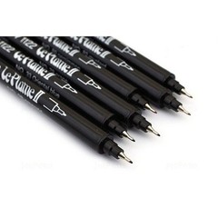 Le Plume II 6 Piece Modern Marker Set AND 80+ Sheets of Coloring Pages