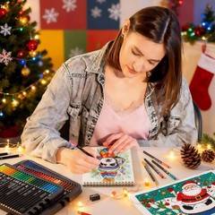 80 Colored Pencils, Soft Core Color Pencils with Coloring Book, Sketch Pad and S