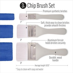 5 PCS Furniture Restoration Kit, 1 Sanding Block, 1 Wood Grainer, 3 Chip Brushes