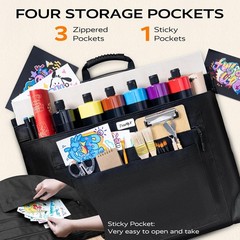 JusArt Art Portfolio Bag, 24×36 Light Weight Folder Case with