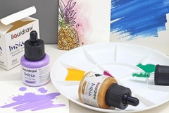 Liquidraw Waterproof Coloured Drawing Ink with Dropper | 10 x 35 ml Bottles