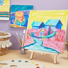 12×12 Wood Panel Boards, Square Canvas for Painting, Crafts, Acrylic (6 Pack)