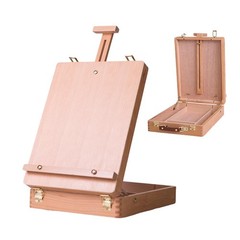 Wooden Art Easel for Painting & Sketching – Tabletop & Table Top Natual