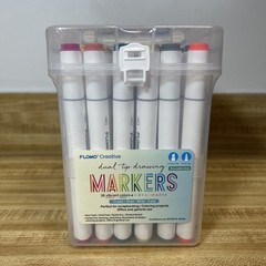 Dual Tip Markers 36 Vibrant Colors Flomo Creative Marker Set Alcohol Based