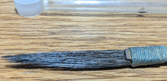 Vintage MACK Sword Striper Paint Touch-up Brush Size 00 Pointed Handle Tip 4-3/8