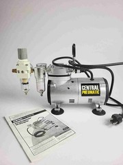 Central Pneumatic 58 PSI 1/5 HP Airbrush Compressor Model 69434 – No Spray Gun