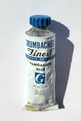 Grumbacher Finest Manganese Blue PB33 (F131) Vintage Oil Paint 37ml NOS
