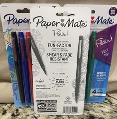 Bic Round Stic, Office Hub, Paper Mate flair, Bic Intensity, Imagine Color