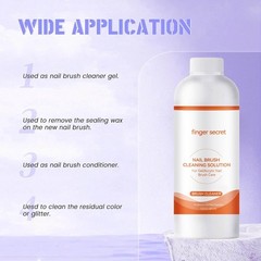 Nail Brush Cleaner & Revitalizing Solution – Fast-Acting Cleaner for Acrylic …
