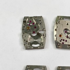 10 Rectangle Watch Plates Part Steampunk Altered Art Silver Watchmaker Lot Jewel