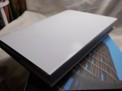 3 pck 120-page quality hard back blank book original dust jacket, flip for blank