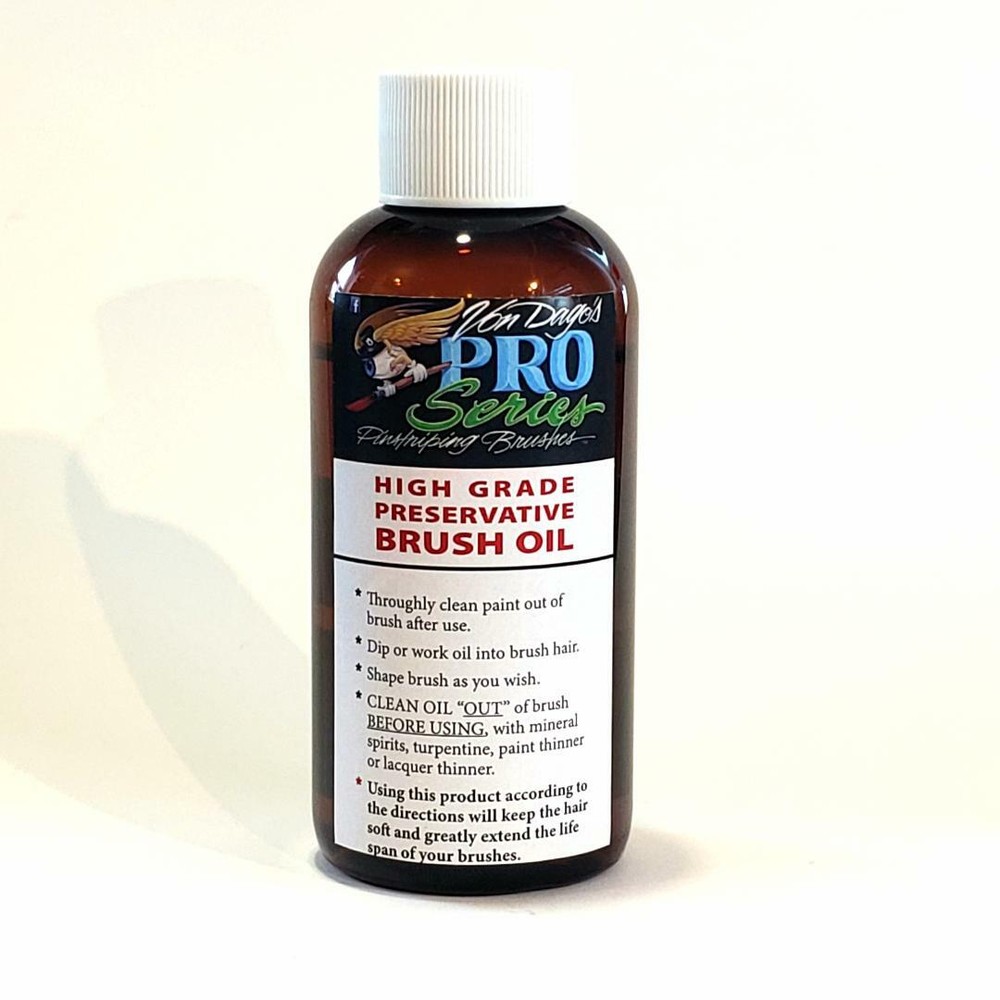 4oz NATURAL Animal Brush Oil “PRESERVATIVE” for Pinstriping & Lettering Brushes