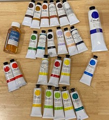 23 GAMBLIN ARTISTS OIL COLORS PAINT 37ml NEW Series 1-6 1 lrg tube & Galkyd Lit