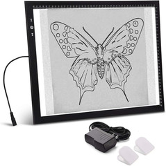 A3 Artist Tracing Light Box Copy Table, 12V1A Adapter Power Dimmerable 6000