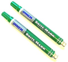 DYKEM MARKERS BRITE-MARK 2 PC INDUSTRIAL ALL PURPOSE GREEN #84007
