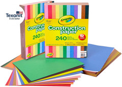 Construction Paper Bulk Pack (480 Sheets) – 10 Assorted Colors, 9X12, Classroom