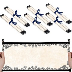 gisgfim 6Pcs Blank Paper Scrolls Small Vintage 15-3/4 inches, Colorful