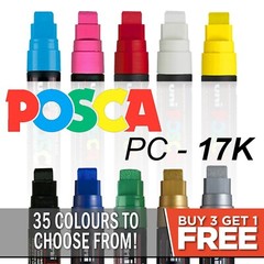 Uni Posca Paint Marker Art Pens Waterproof paint pens All Sizes and Colours