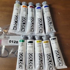 #128 Golden Heavy Body Acrylic Paint 2fl Oz 59ml Lot Of 10