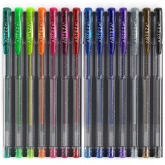14 PCS Glitter Gel Pens Colored Ink Markers Triangular Grip 0.81.0mm Tip
