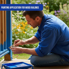 Paint Brushes, 5-Piece Paint Brush Set, Flat & Angle Brushes for Walls, Trim, Ca