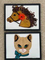 Vtg Revell 3-D Yarn Art Kit 1970s Pony Horse Y7404 Mid Century Wall Decor 6×8