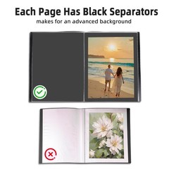 Large 13″x19″ Art Portfolio Heavy Duty Binder with Plastic Sleeves, Portfolio…