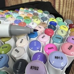 Caliart 180 Colors Fine & Chisel Alcohol Markers Adult Coloring Dual Tip Artis