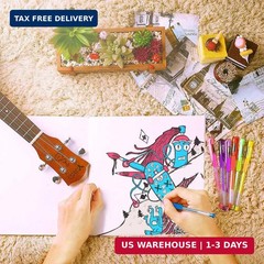 Aen Art Glitter Gel Pens, 100 Color Glitter Pen Set for Making Cards, 30% More I