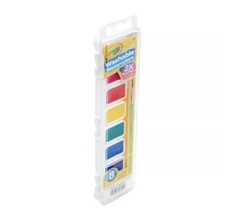 Crayola 8ct Watercolor Paints with Brush (Pack of 20)