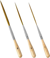 3 Pcs Rigger Liner Brushes Scroll Pinstriping Brush Extra Long Liner Brushes …