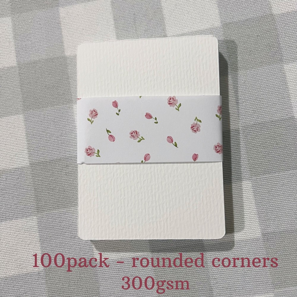 ACEO ATC Art Trading Card Blanks 100 Pack Rounded Corner Bulk – 2.5×3.5in 300gsm