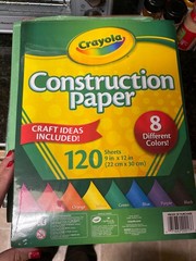 Crayola, Riverside, Sun Works, and Tru Ray brand construction paper assorted-new