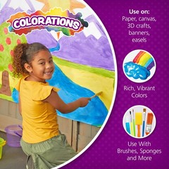 Colorations Paraben-Free Tempera Paint for Kids 128 Fl Oz (Pack of 1), Yellow