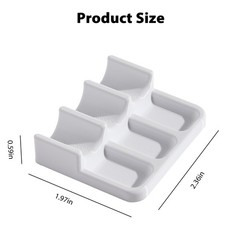 2 Pcs Paint Brush Holder with 6 Slots Watercolor Oil Acrylic Brush Rest Set