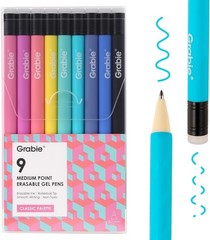 Grabie Erasable Gel Pens, Medium Point 0.7 mm Erasable Pens, Make Mistakes Disap
