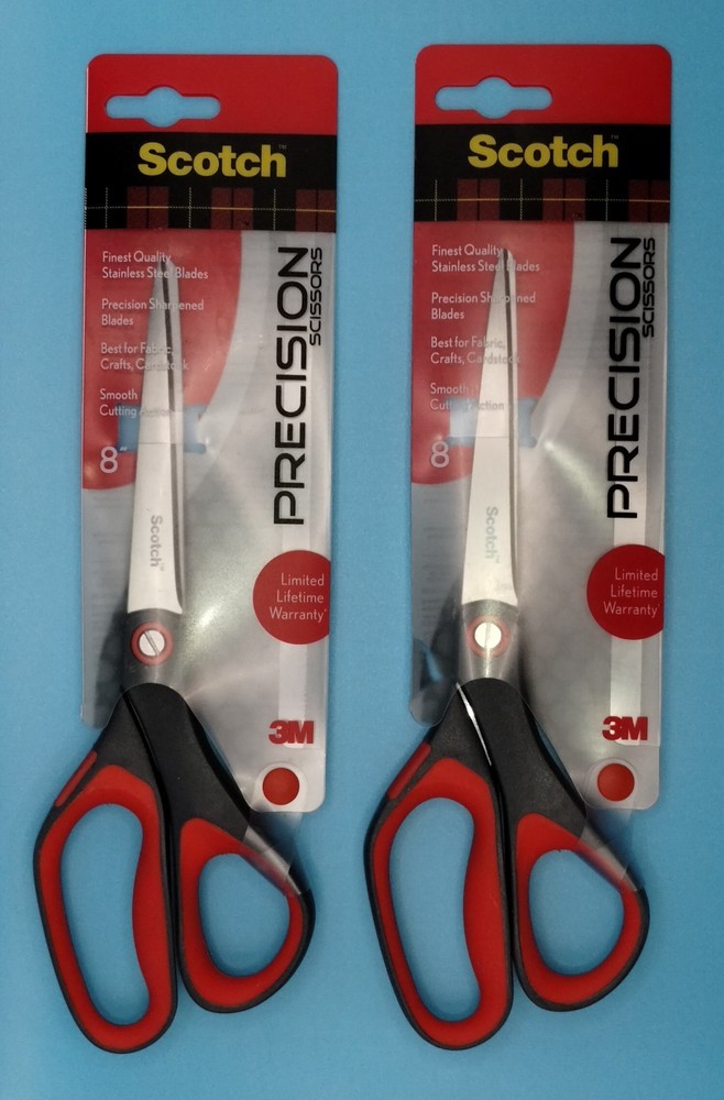 Scotch 8″ Precision Scissors, Great for Everyday Use (1448) Pack Of 2