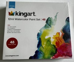 King Art Studio 12ml Water Color Paint Set | 48 New.