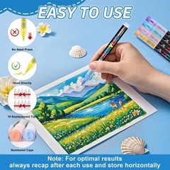 Guangna 288 Acrylic Paint Markers, Brush Tip Acrylic Paint Pens, Quick-Drying…