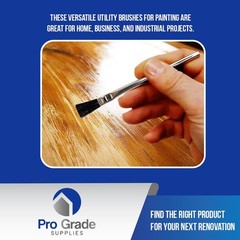 36 Count 3/8 Inch Boar Hair Acid Brushes Pro Grade Flux Glue Applicators