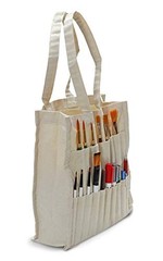 Canvas Crafter Bag Artist Storage Tools Bag 13.5″ H x 12″