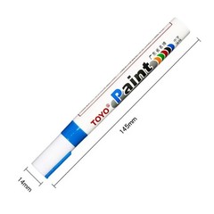 TOYO Waterproof Permanent Paint Marker Pen Car Tire Tyre Rubber Metal White