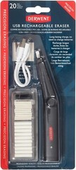 Effortless Precision: Rechargeable USB Eraser with Extra Fine Tip & 20 Refills