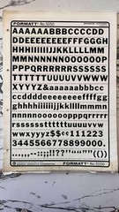 Formatt Dry Transfer Type Sheets Vintage Art Supply (Lettraset) Acetate NOS