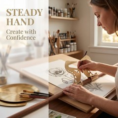2Pcs Adjustable Artist Hand Support Bridge for Painting & Drawing