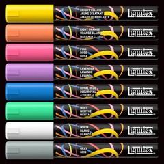 Liquitex Acrylic Paint Markers Set 8pc Dreamscape Colors 2mm Nibs Art Supplies
