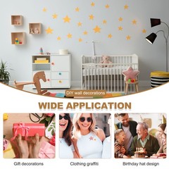 8Pcs Plastic Large Heart A Stencils for Painting DIY Home Decoration, White