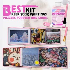 Diamond Painting Sealer Kits 120ML with Brushes Diamond Art Sealer Pu…