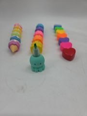(Set Of 3) 16 Piece Ice Cream Octopus Hearts Highlighter Markers Set 6.5″-8.25″